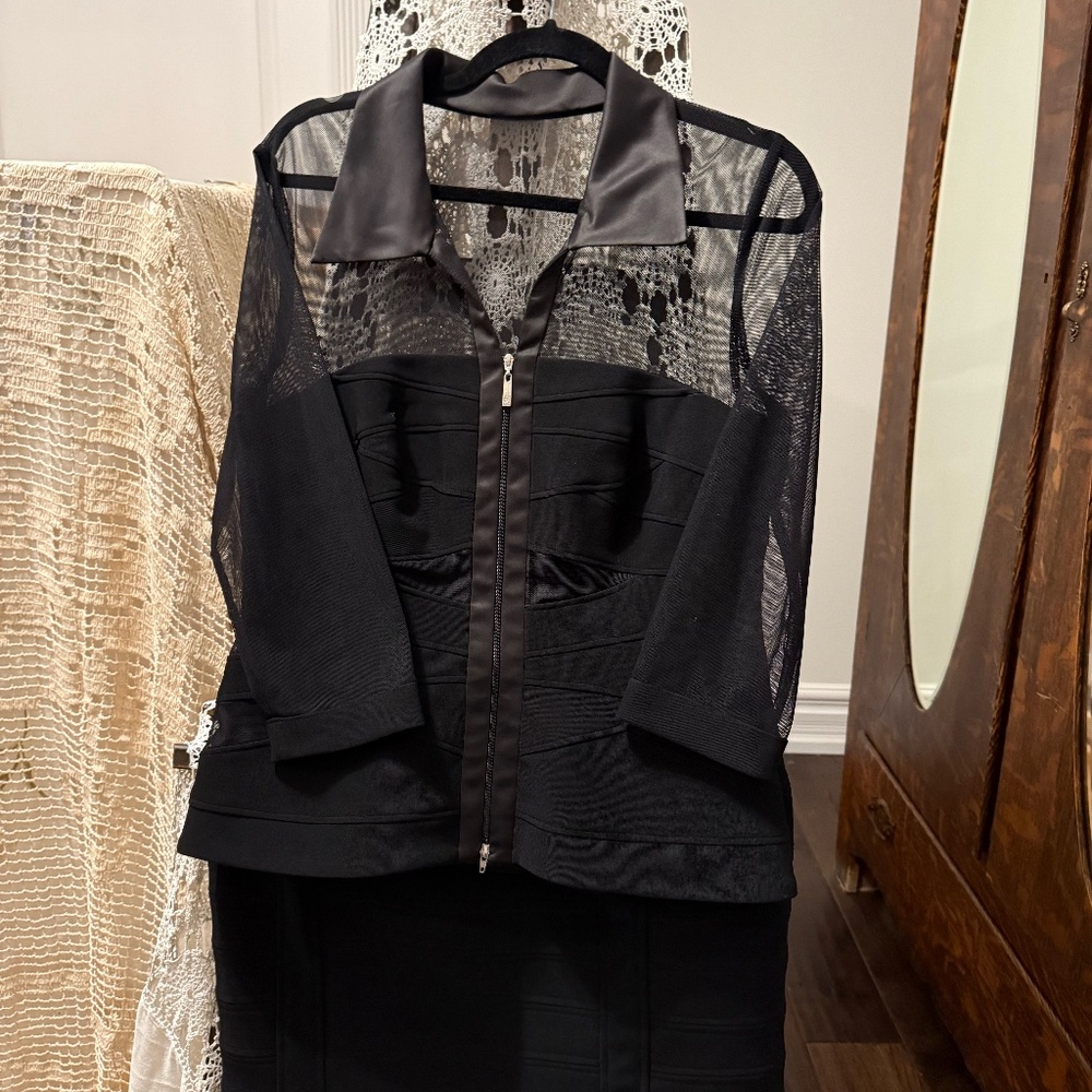 JS Collections black ladies suit